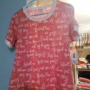 LulaRoe Valentine's Liv Tee